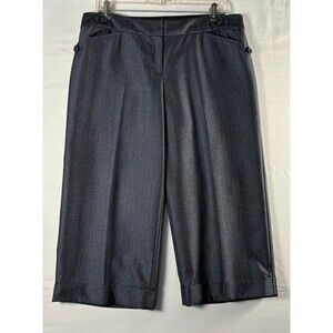 Limited Womens Cassidy Fit Blue/white cropped gaucho wide cuff leg 10